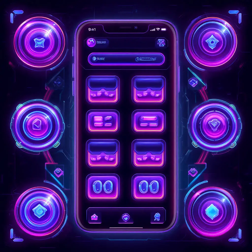 Neon UI example